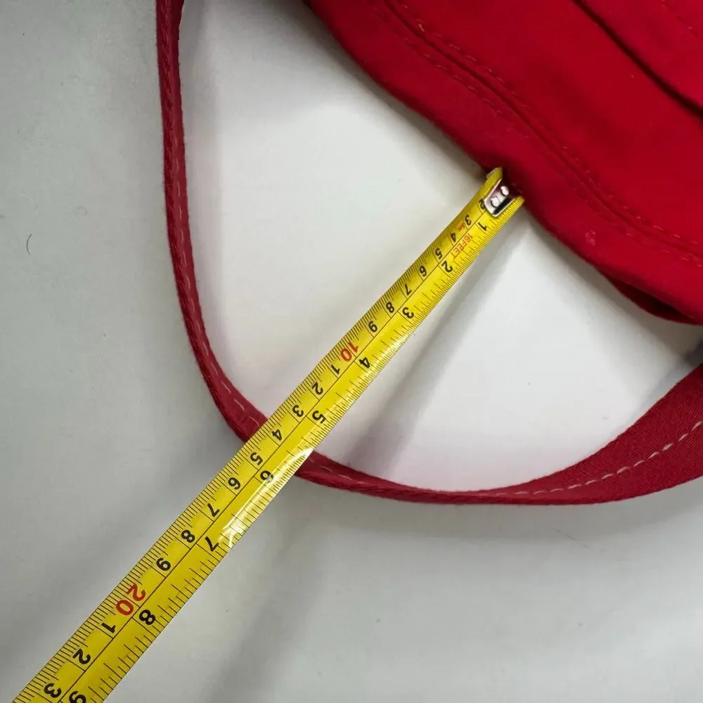 Vintage Y2K 2007 GAP Satchel Purse Women's Red Wool Shoulder Tote Bag - Picture 12 of 13
